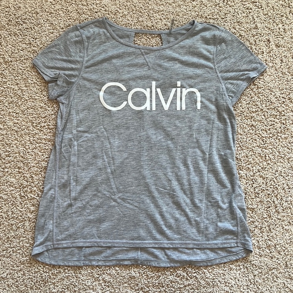 Calvin Klein Performance Tee with Back Cut-Out